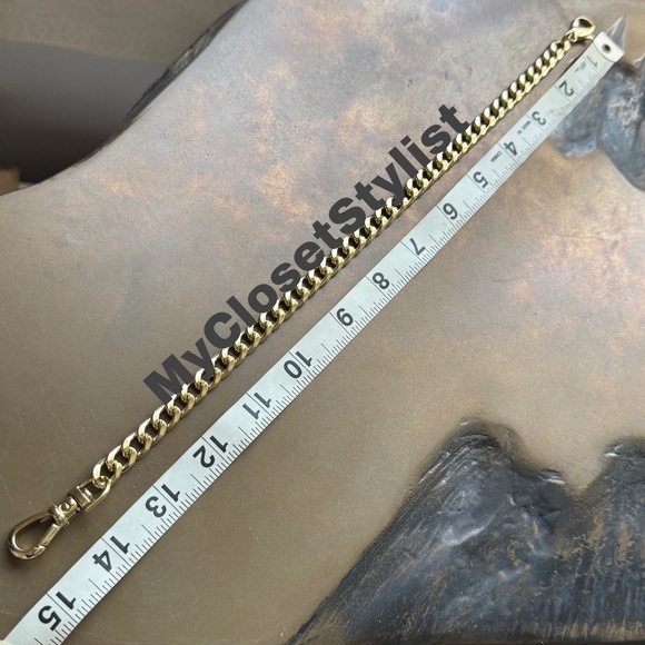 Bandolier RARE Gold Long Wrist Hand Strap NEW! Purse iphone case HARD TO GET 15" - Picture 8 of 9